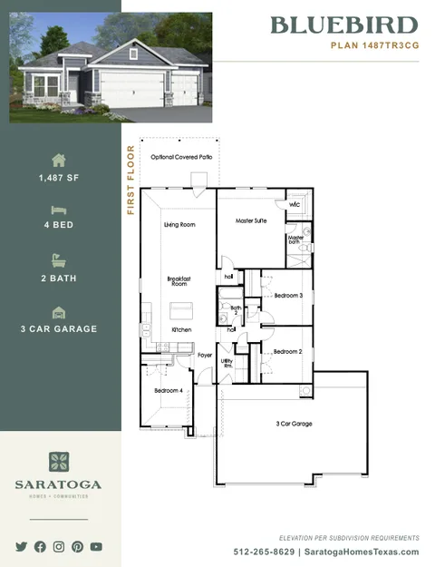 Bluebird floor plan 1