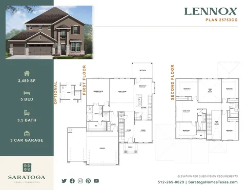 Lennox floor plan 1