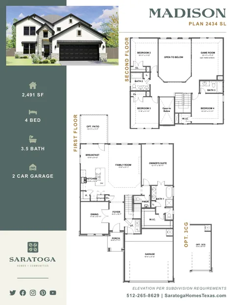 Madison floor plan 1